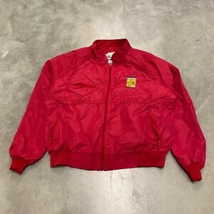 Vintage Operation Desert Shield Desert Storm Red Windbreaker Jacket Mens XL